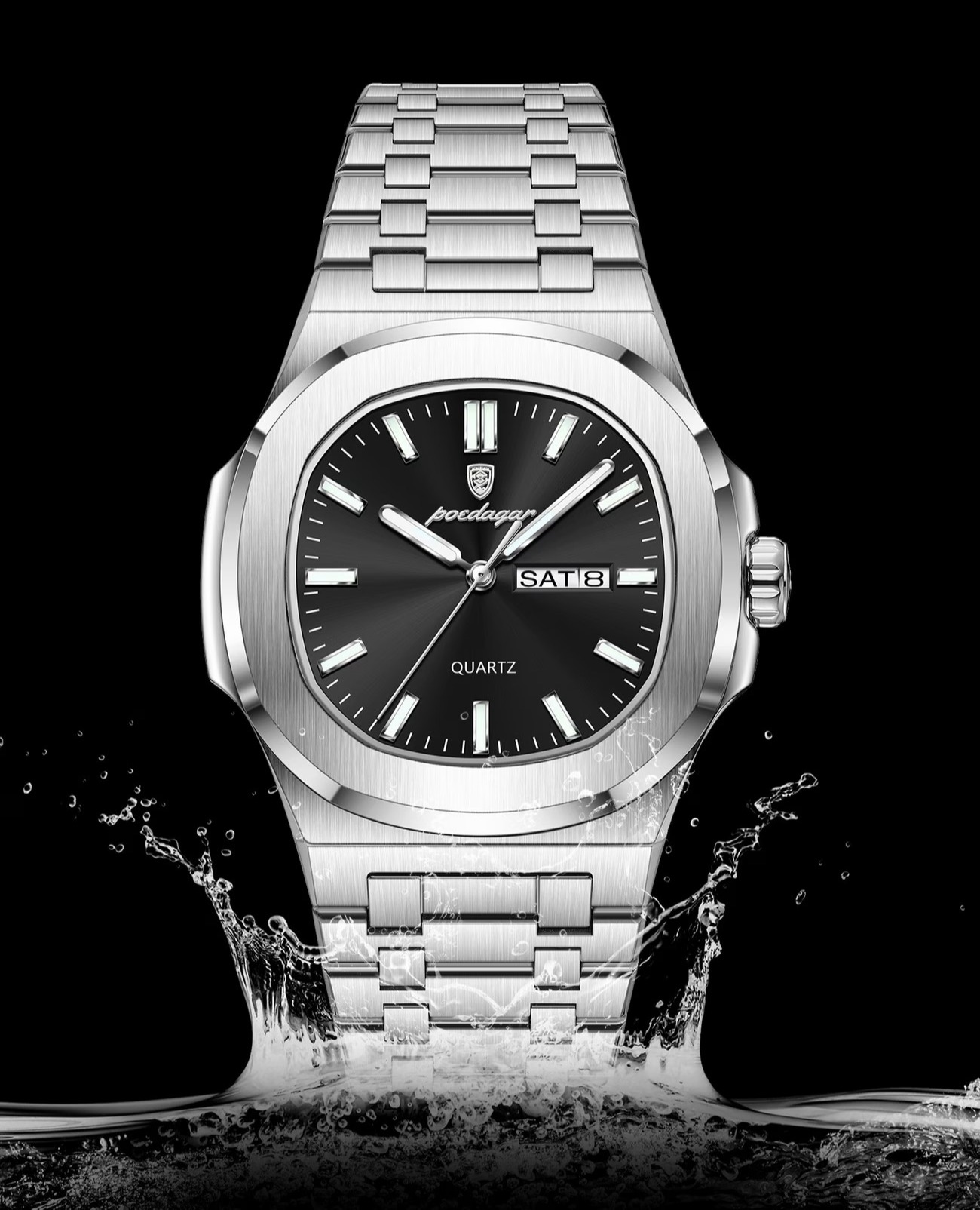 Reloj Malla de metal PODEGAR - Miniatura 3